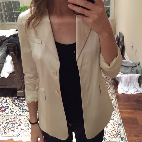 BCBG satin blazer