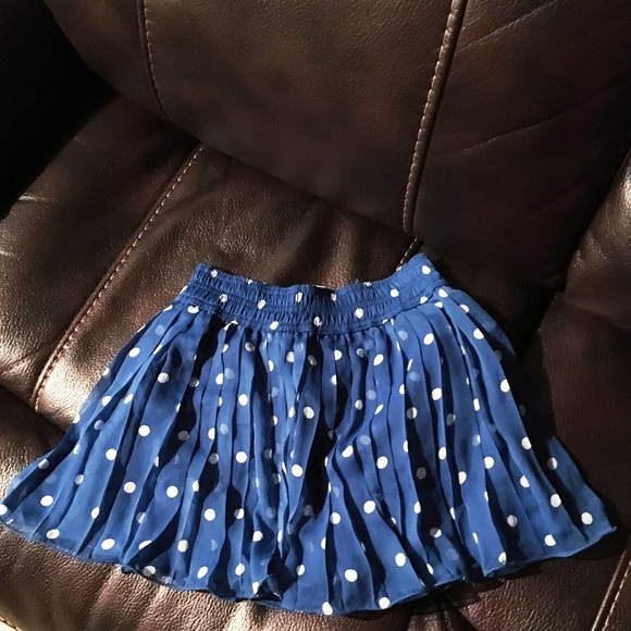 Abercrombie & Fitch Blue Polka Dot Skirt