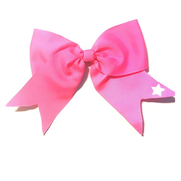 Cute pink cheerleading bow