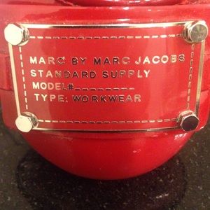 Marc by Marc Jacobs Red Ballet Flat with Nameplate