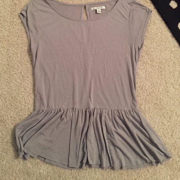 Short sleeve peplum top