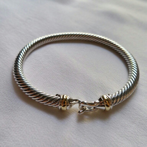 Cable Buckle Bracelet with Gold