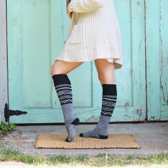 Peony and Moss Accessories - Scandinavian Black Knee High Stockings!