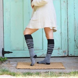 Scandinavian Black Knee High Stockings!