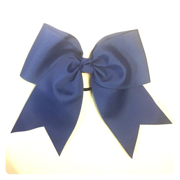 Royal blue cheerleading bow