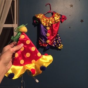 ADORABLE CLOWN DOGGY COSTUME