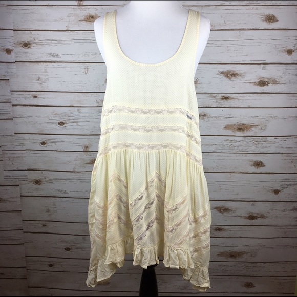 Free People Tops - [Free People] Voile & Lace Trapeze Slip Dress Top