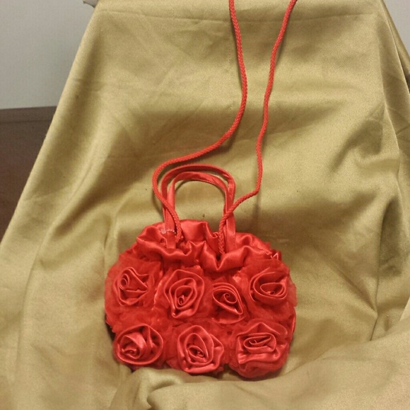 RED ROSES EVENING PURSE