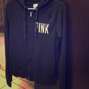 Vs pink zip hoodie
