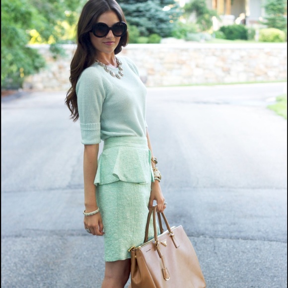 Zara Mint Tweed skirt!! Size Small, New with Tags!