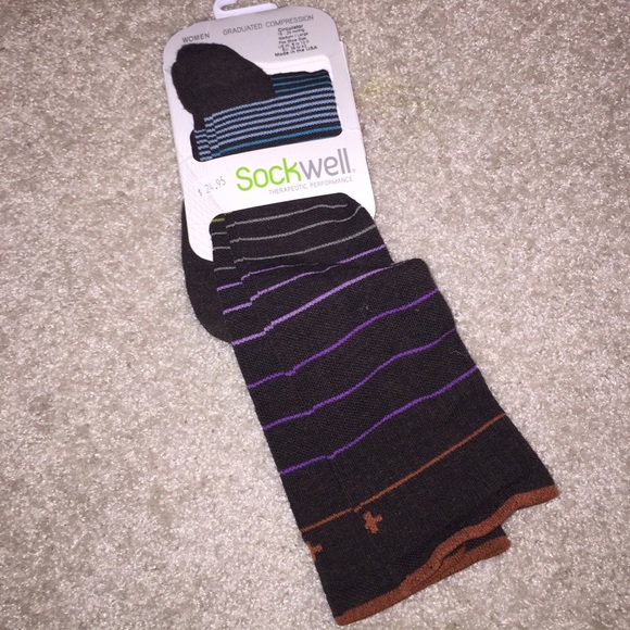 therapeutic tall brown socks.