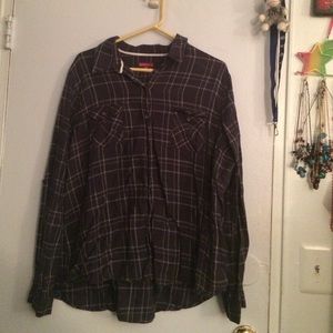 Blue Plaid Button Up