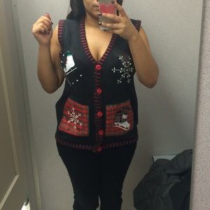 Ugly Christmas vest! Perfect for the holidays!