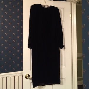 Brooks Brothers vintage black velvet dress