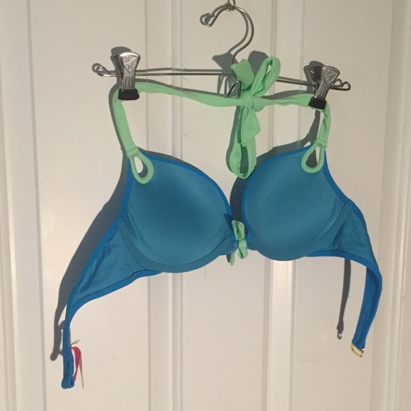 Victoria's Secret Blue and Green Bikini Top - Picture 5 of 5