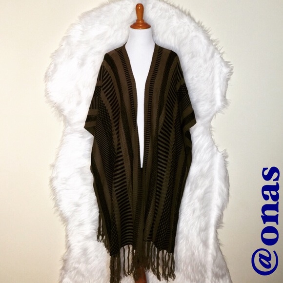 Urban Outfitters Sweaters - Ecote Poncho Long Cuddly Cardigan