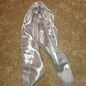 Silver Metallic Scarf
