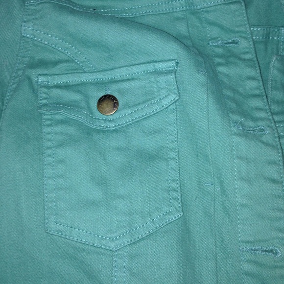 Olive Green Denim Jacket - Picture 3 of 3