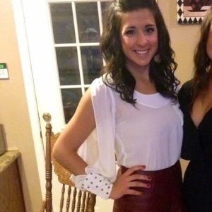 White Sheer Split Sleeve Blouse