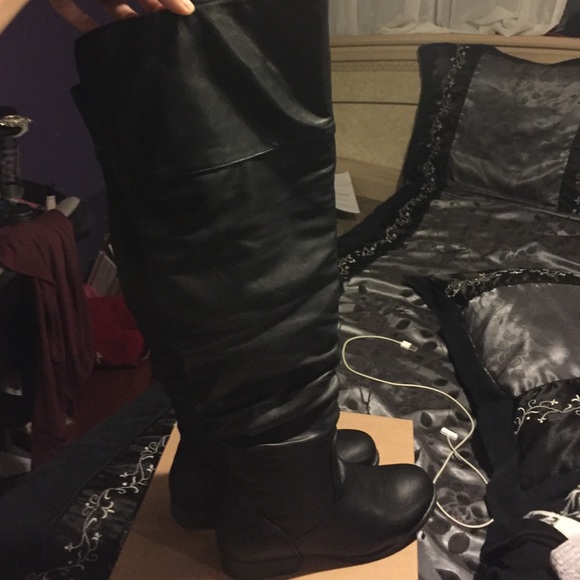 Over the knee high boots