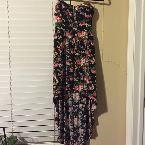 Floral high low dress