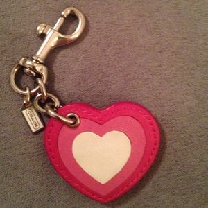 Coach Heart Key Chain