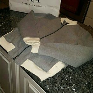 A|X ARMANI Exhange Women Wool Bomber Jacket Medium