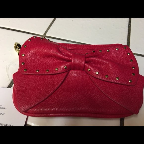 Red Betsey Johnson coin purse