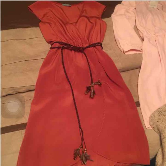 Burnt orange dress