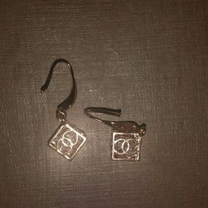Chanel earrings with rhinestones