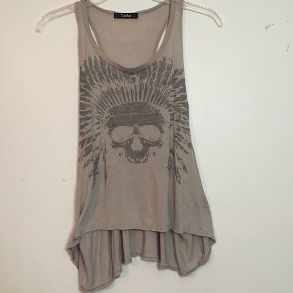 Indian skull tank top