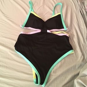 VS Strappy Neon Monokini