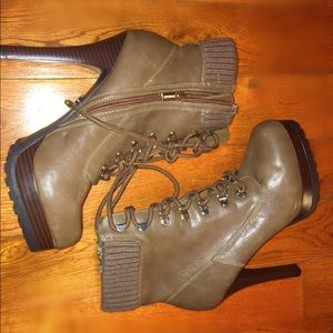 Jennifer Lopez Mortiz Taupe Ankle Boots