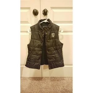 Navy blue puffy vest