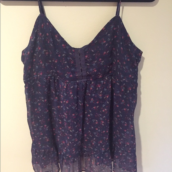 Blue Floral Tank