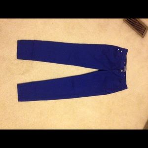 Blue skinny jeans