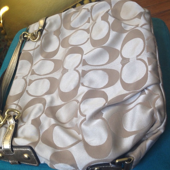 Gold & Champagne Coach Bag FINAL PRICE