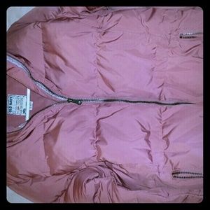 Old Navy pink puff jacket