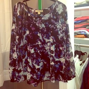 Floral babydoll top
