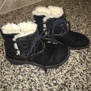 Women's Black Ugg booties. Size 6. Great condition