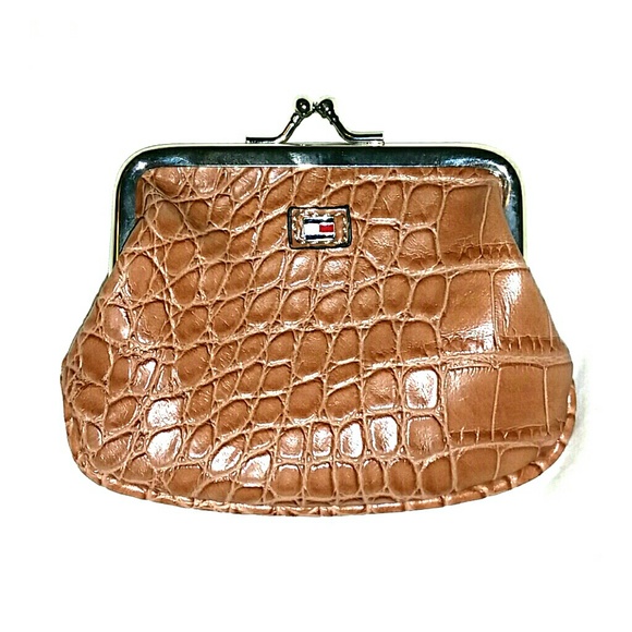 Tommy Hilfiger reptile print coin purse