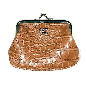 Tommy Hilfiger reptile print coin purse