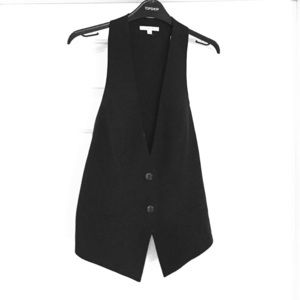 Black tuxedo vest - size small