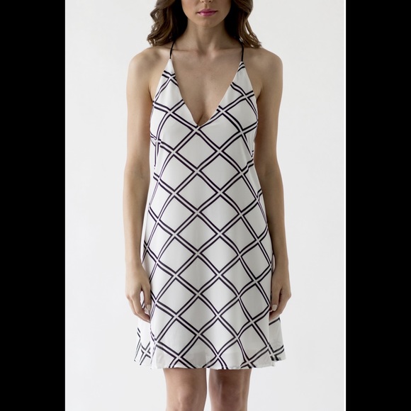 grid print cami dress - Picture 3 of 3