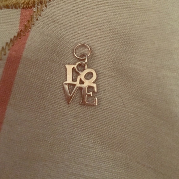 Silver love charm