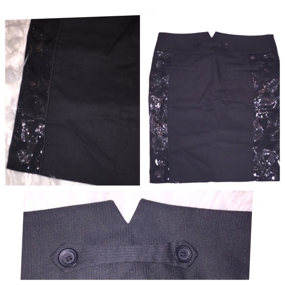 NWT BCBG BLACK CURVE SKIRT - Picture 2 of 4