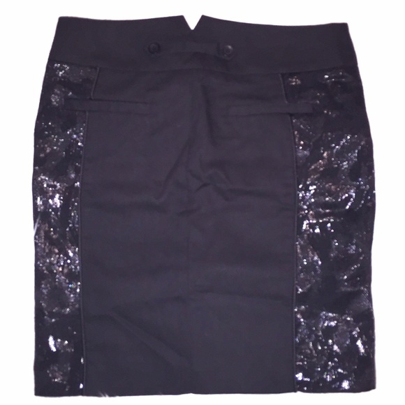 NWT BCBG BLACK CURVE SKIRT - Picture 4 of 4