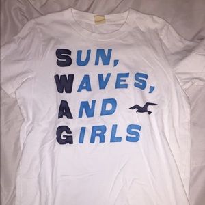 Men's white Hollister tee
