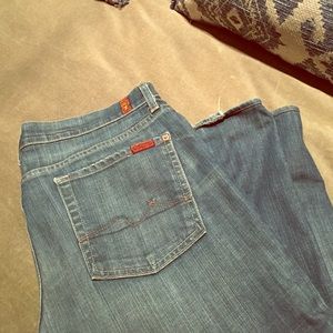 Size 31 denim jeans, 7 for mankind