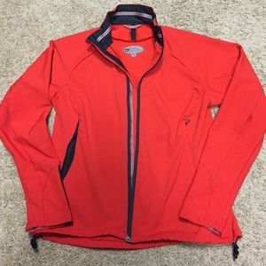 REI orange size small light jacket. Excellent!